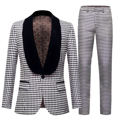 The Herringbone Slim Fit Two-Piece Suit WD Styles 36R / XS 