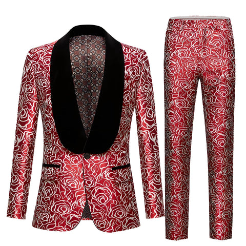 The Crimson Rose Slim Fit Two-Piece Suit WD Styles 36 / XS 