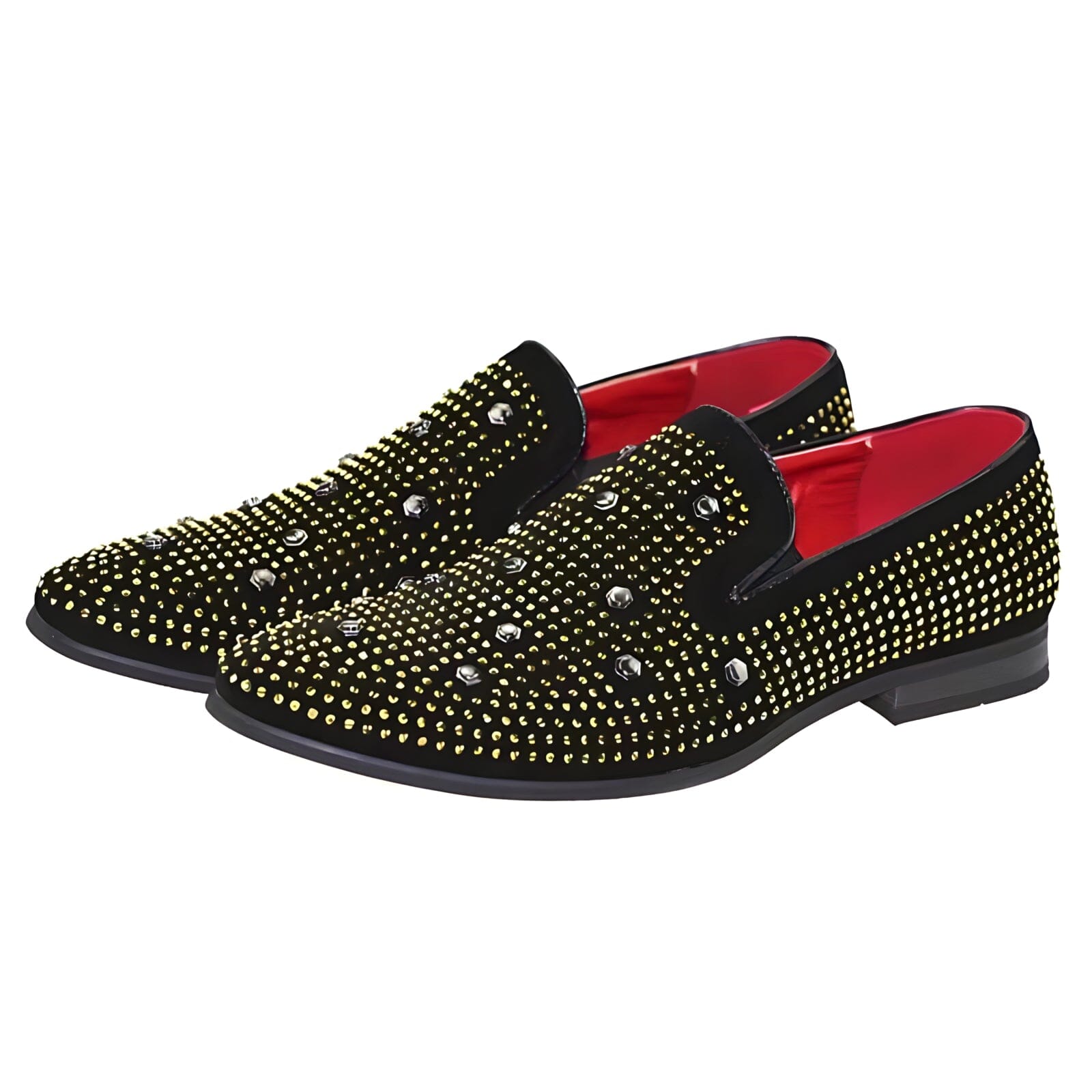 The Octave Crystal Studded Suede Penny Loafers WD Styles US 6 / EU 39 