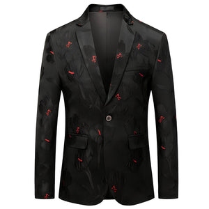 The Edmund Jacquard Slim Fit Blazer Suit Jacket WD Styles XS 