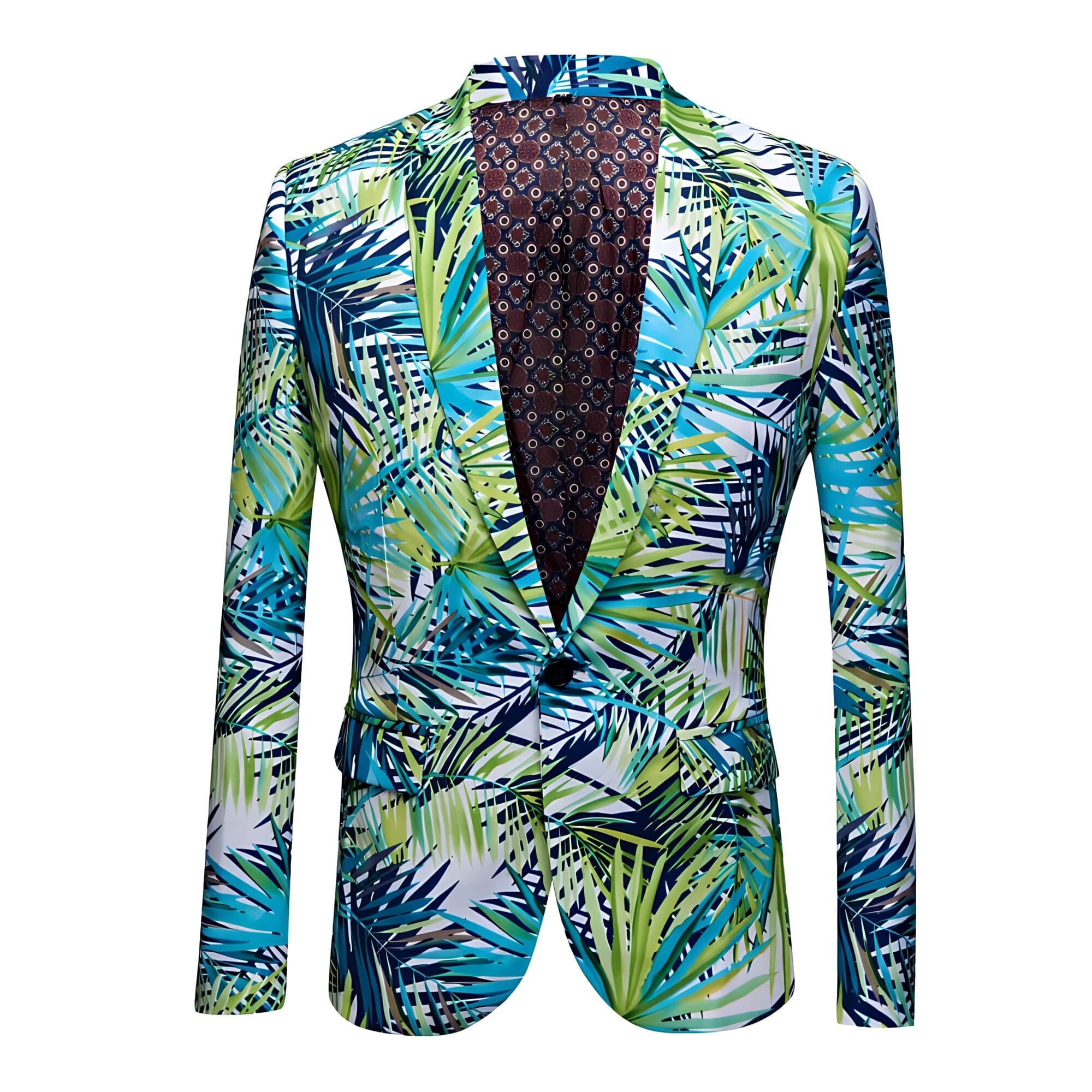 The Fiji Hawaiian Print Slim Fit Blazer Suit Jacket WD Styles XXS 