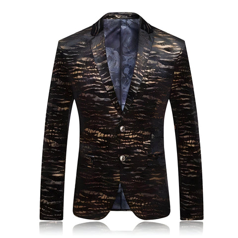 The Gold Bengal Slim Fit Blazer Suit Jacket WD Styles XS 