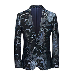 The Vitruvius Slim Fit Blazer Suit Jacket - Multiple Colors WD Styles Black Blue XS 