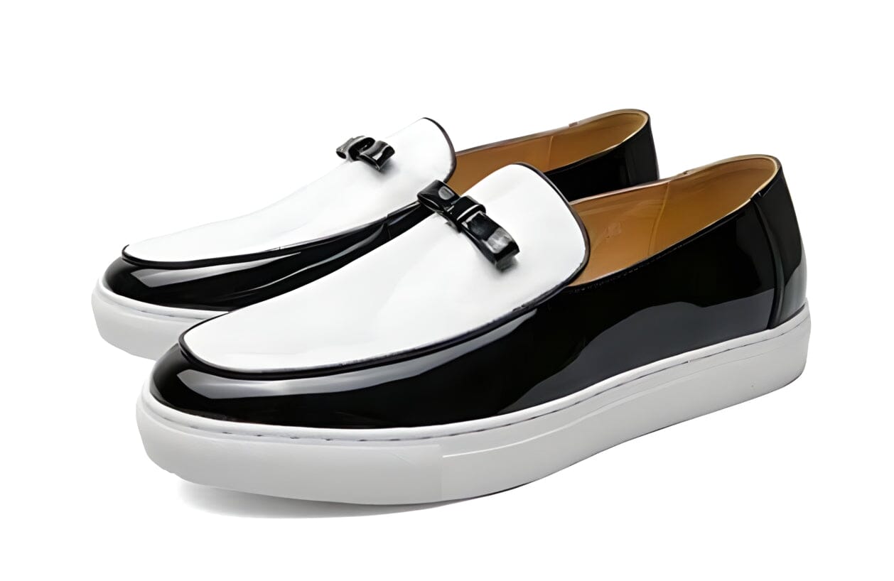 The Martino Vulcanized Patent Leather Platform Loafers WD Styles US 5 / EU 38 