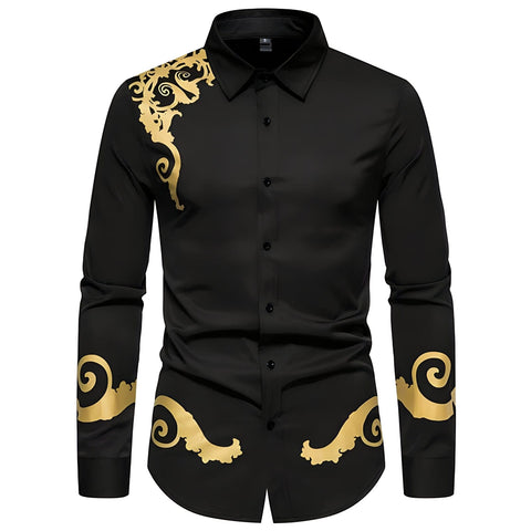 The Wellington Long Sleeve Shirt - Multiple Colors WD Styles Black S 