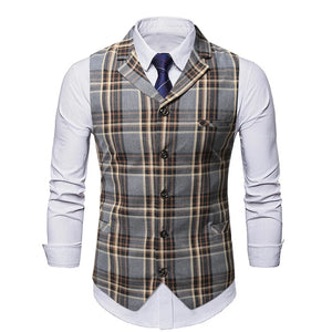 The Cezanne Plaid Vest - Multiple Colors WD Styles Gray XS 