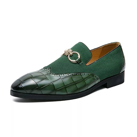 The Aurelianus Slip On Leather Loafers WD Styles Green US 6 / EU 38 