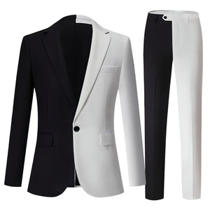 The Geoffrey Splice Slim Fit Two-Piece Suit WD Styles XXS 