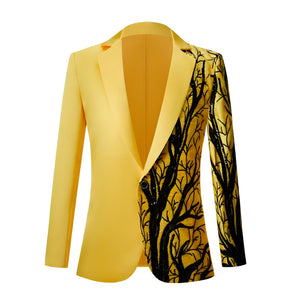 The Meridian Slim Fit Blazer Suit Jacket - Canary Yellow WD Styles 36R / XS 