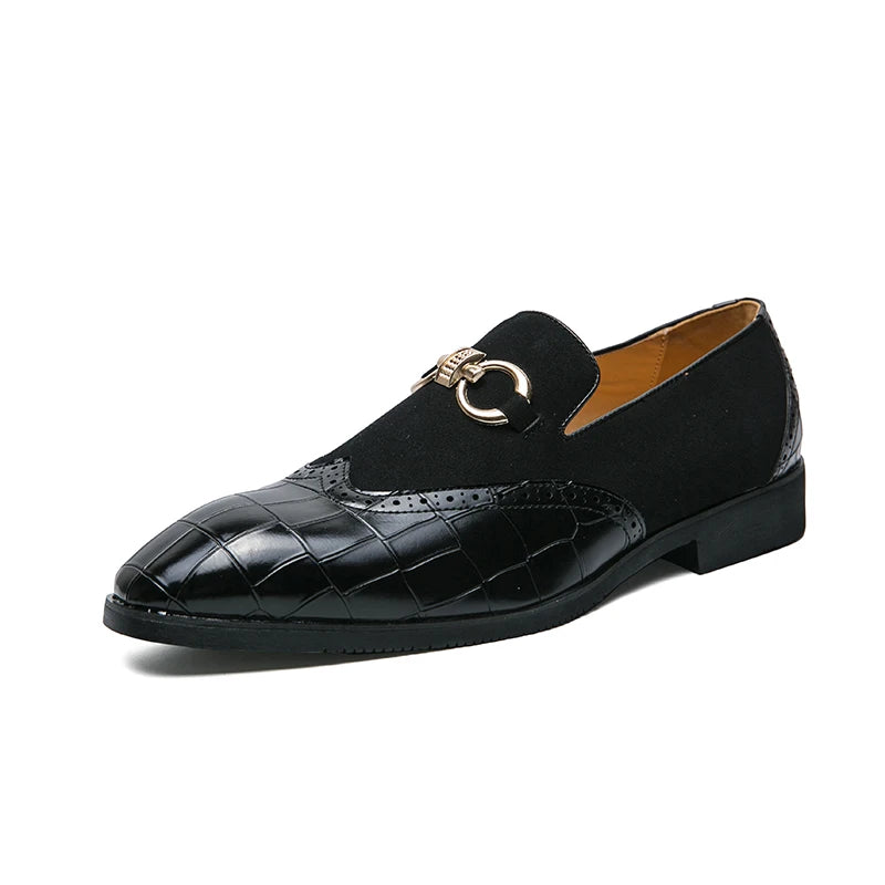 The Aurelianus Slip On Leather Loafers WD Styles Black US 6 / EU 38 
