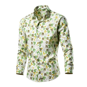The Lysander Long Sleeve Floral Shirt - Multiple Colors WD Styles White XS 