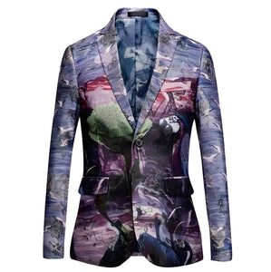 The Tropicana Slim Fit Blazer Suit Jacket - Violet Shop5798684 Store XS 