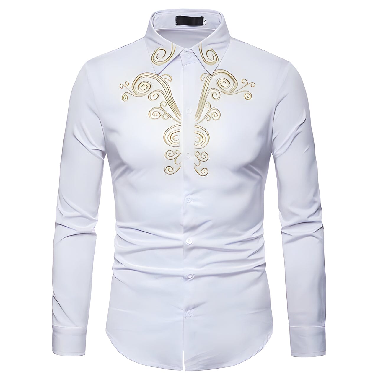 The Imperial Embroidered Long Sleeve Shirt - Multiple Colors Shop5798684 Store White S 