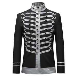 The Centurion Mandarin Collar Jacket - Multiple Colors Shop5798684 Store Black L 