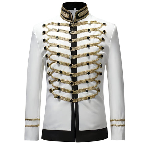 The Centurion Mandarin Collar Jacket - Multiple Colors Shop5798684 Store White L 