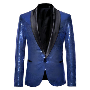 The Crystal Slim Fit Blazer Suit Jacket - Sapphire Blue Shop5798684 Store S 