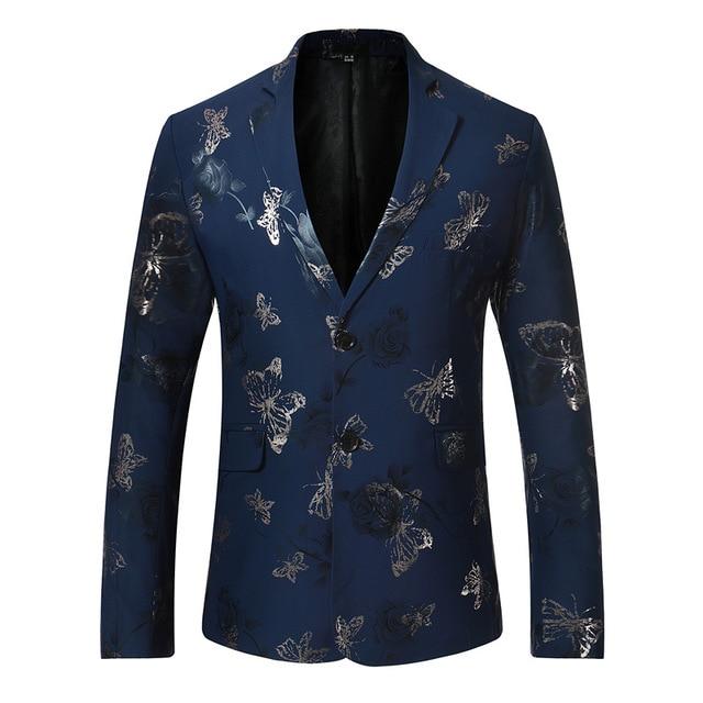 The "Chateau" Slim Fit Blazer Suit Jacket - Navy PARKLEES Official Store S 