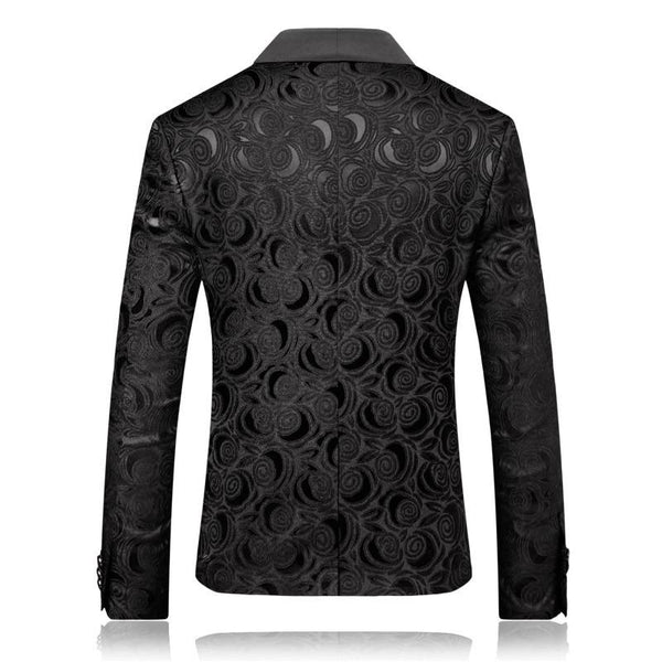 The "Antonio" Slim Fit Blazer Suit Jacket - Black PYJTRL Official Store 