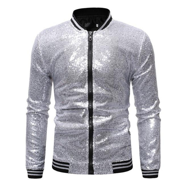 The "Crystal" Slim Fit Bomber Jacket - Multiple Colors William // David Silver S 